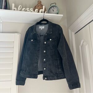 Time and Tru Black Denim Jacket